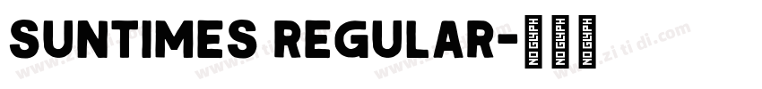 SunTimes Regular字体转换